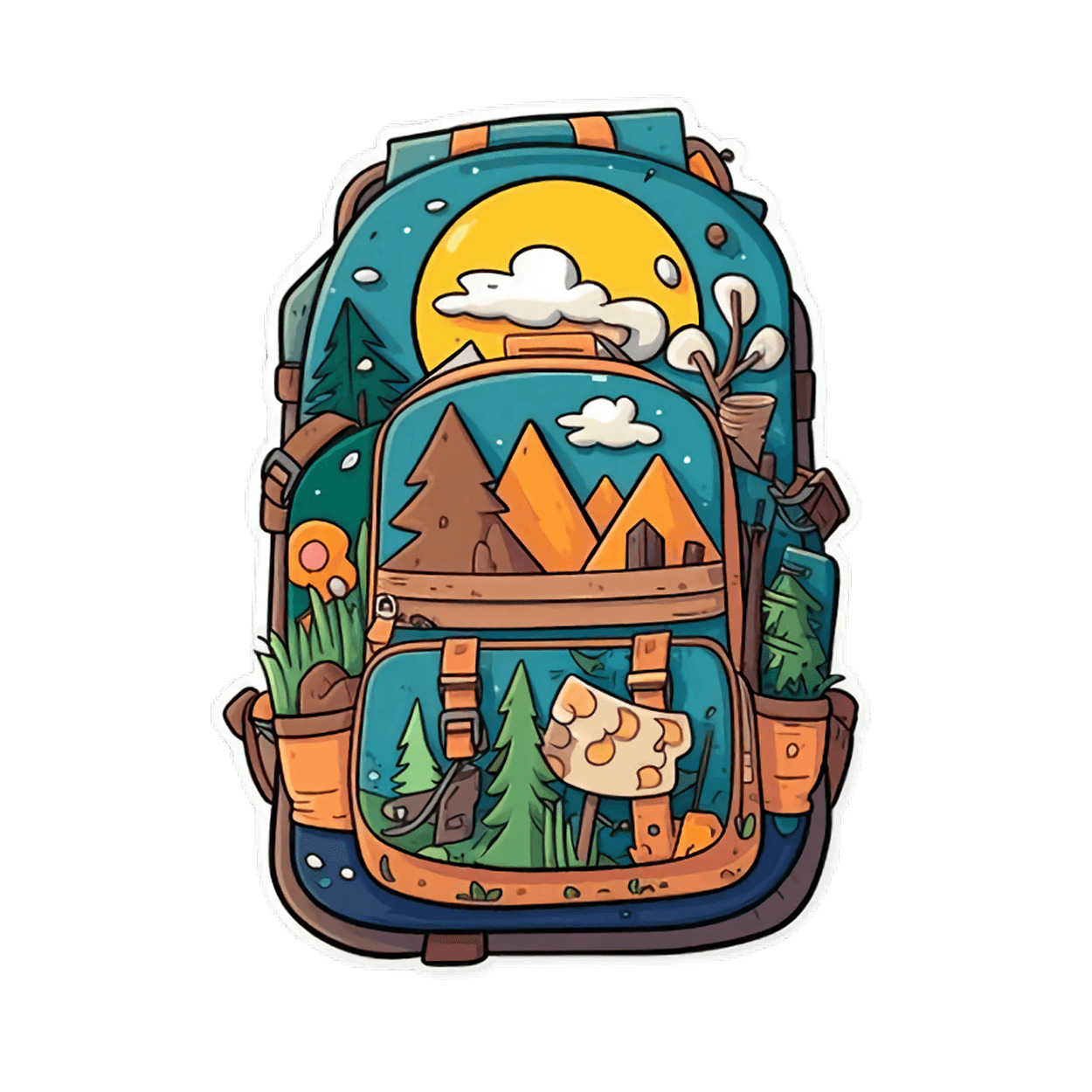Travel bag sticker